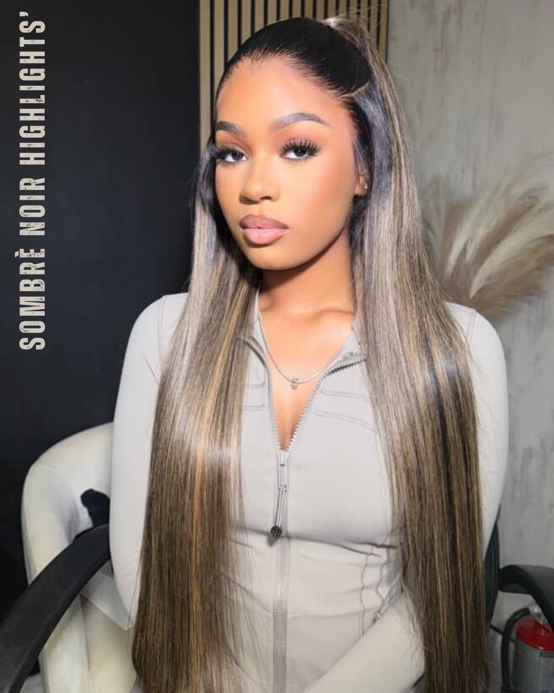 Sombrè Noir Highlighted Wig – HD Lace™